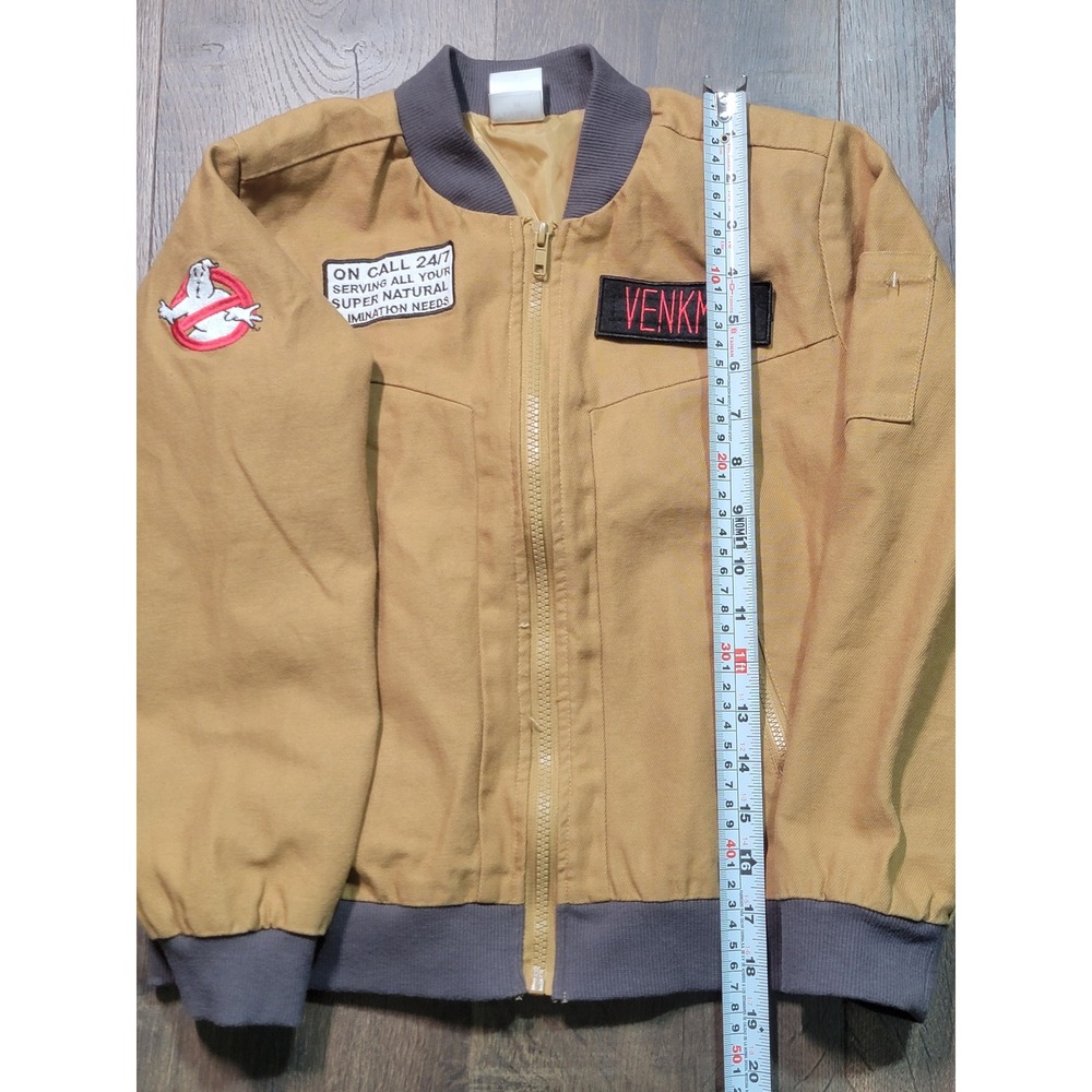 Spirit Halloween Ghostbusters‎ Venkman Tan Flight Bomber Jacket Mens Medium M